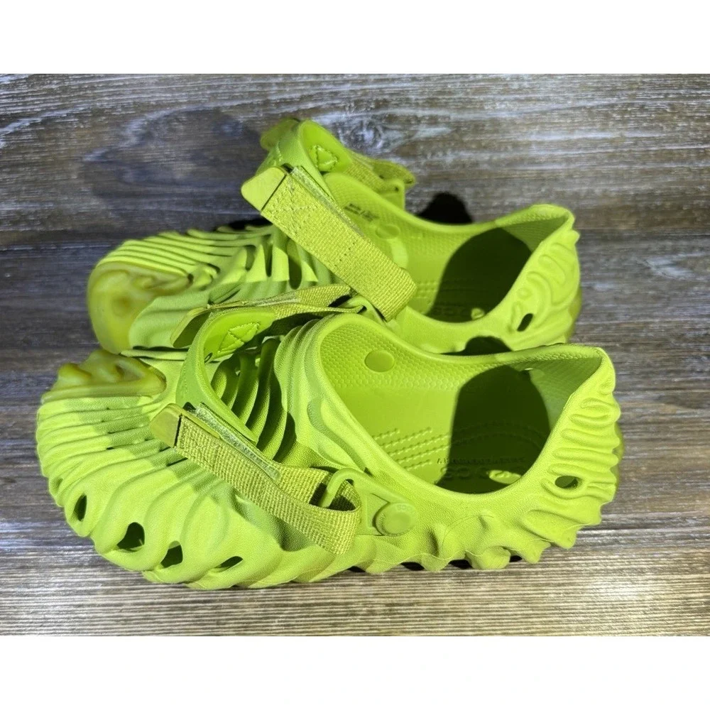 Crocs Pollex Clog by Salehe Bembury Crocodile Green Juniors Kids Size J3